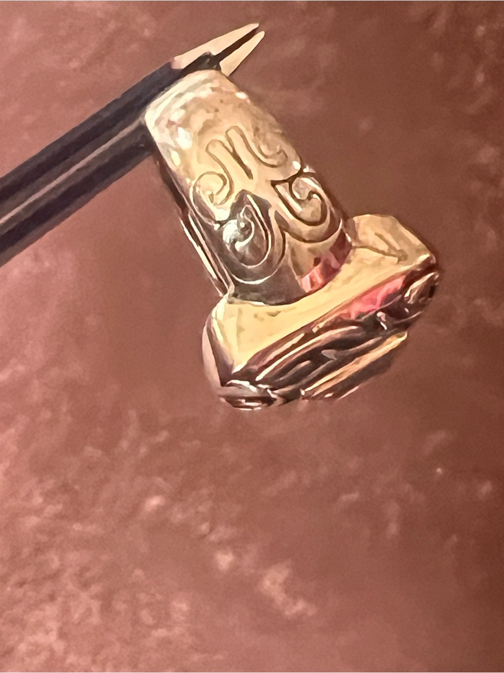 Silpada Silver Ring with Clear Square Stone and Filigree - Picture 11 of 16